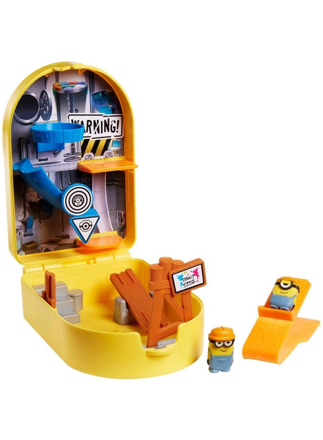 Minions Splat ‘Ems Construction Playset Toy, 2 Mini Minion Figures with Deluxe Launcher & Sticky Targets, Gift for Kids Ages 4 Years & Older - Image 1