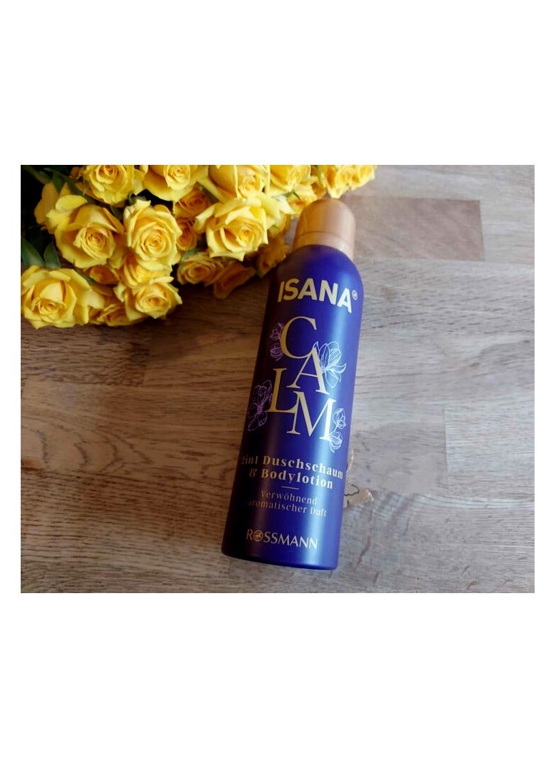 ISANA Calm 2in1 Shower Foam & Body Lotion with Aromatic Fragrance,200ml - Image 2