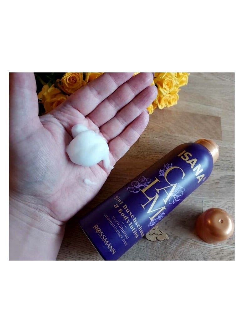 ISANA Calm 2in1 Shower Foam & Body Lotion with Aromatic Fragrance,200ml - Image 3