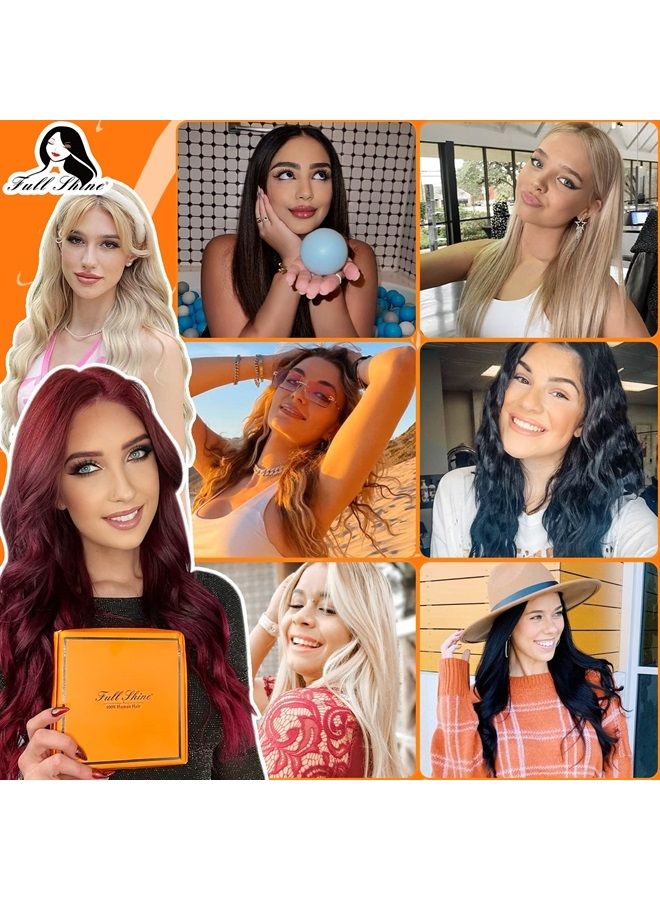 Fshine Tape in Hair Extensions Human Hair 18 Inch Balayage Tape in Extensions Color 3 and 8 Brown Fading to 613 Bleach Blonde Double Sided Tape Hair 20 Pcs 50 Grams Adhesive Hair Extensions - Image 1