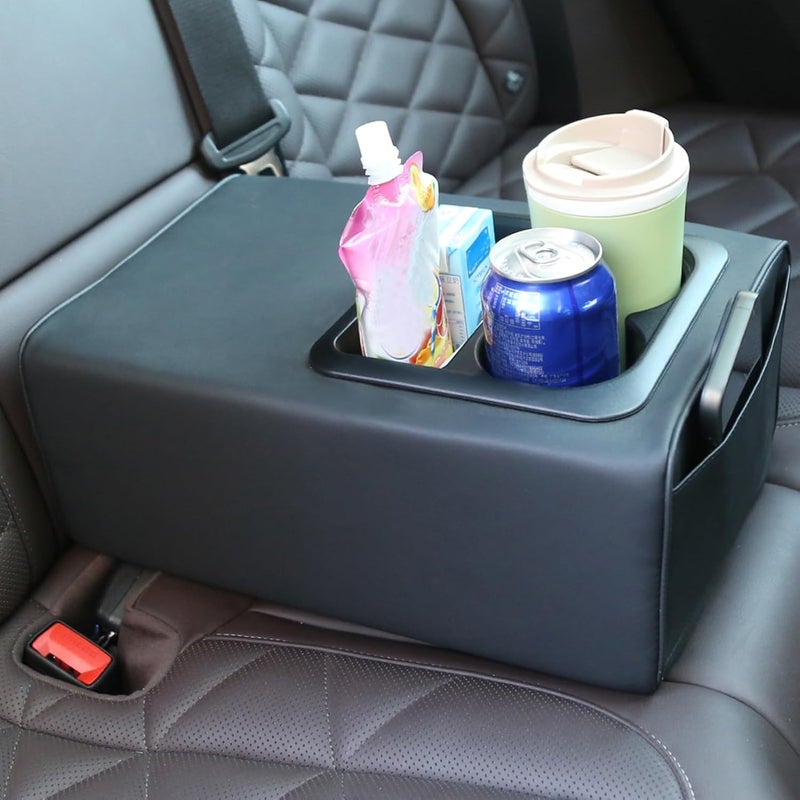 Car Rear Seat Armrest Box with Cup Holder - Universal Fit for SUV, Truck, and Sedan - Image 3