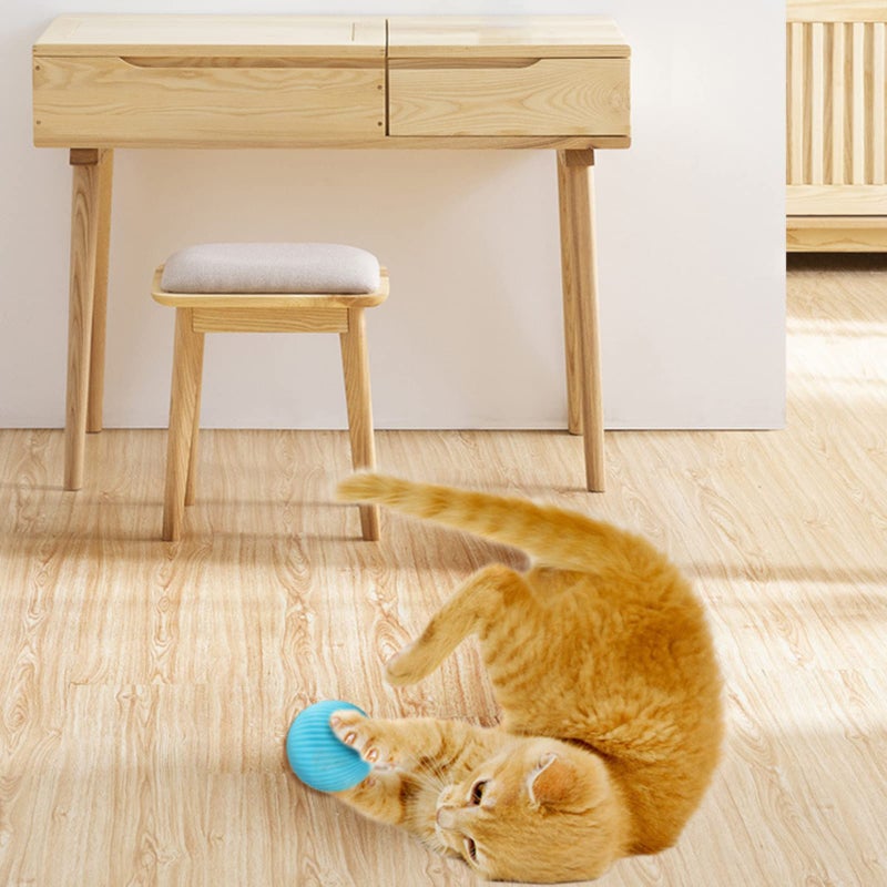 Smart Cat Toy, Type-C Rechargeable Smart Ball 360° Self Auto Rotating Kitten Toys Interactive Cat Toys Ball with LED Light for Indoor Cats Kittens Puppy Stimulate Hunting Instinct Chasing - Image 3