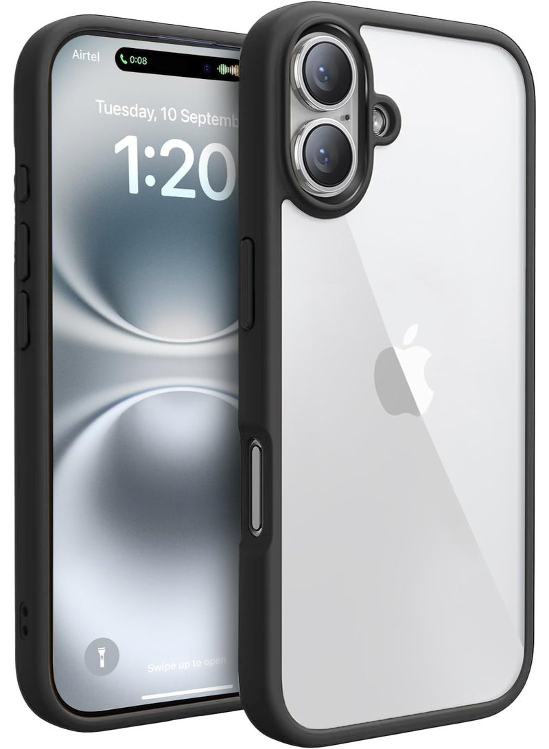Clear TPU Case with Shockproof Silicone Frame – Perfect Protection & Sleek Style Compatible with Iphone 17 (Clear & Black) - Image 1