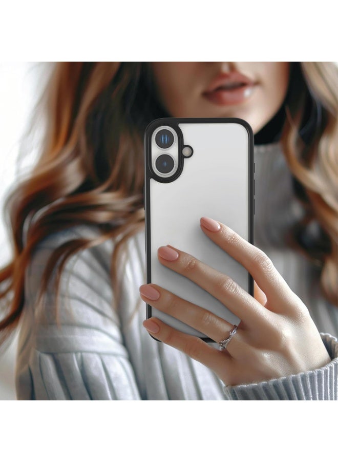 Clear TPU Case with Shockproof Silicone Frame – Perfect Protection & Sleek Style Compatible with Iphone 17 (Clear & Black) - Image 2