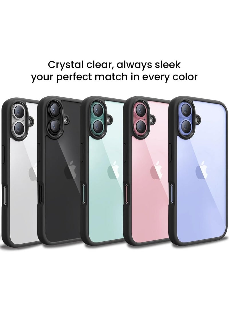 Clear TPU Case with Shockproof Silicone Frame – Perfect Protection & Sleek Style Compatible with Iphone 17 (Clear & Black) - Image 3