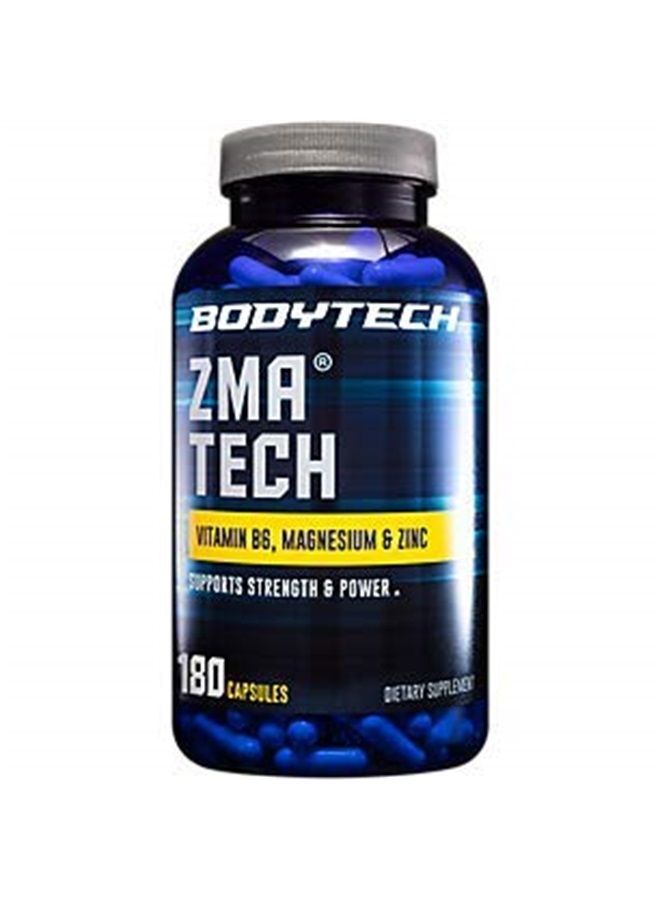 BodyTech ZMA Tech 2500MG (Zinc Magnesium Aspartate) with Vitamin B6, Magnesium Zinc (180 Capsules) - Image 1
