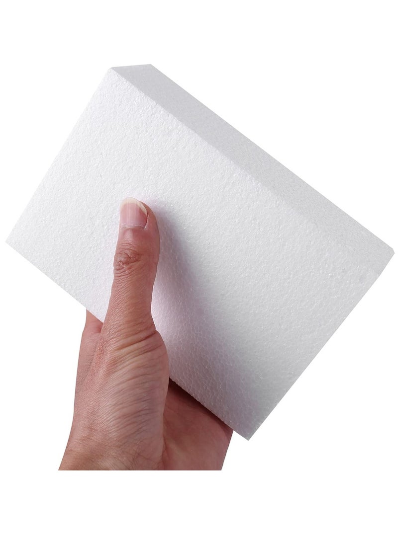 كرافت ماجيك 8 عبوات من كتل الرغوة الحرفية - طوب رغوة البوليسترين المستطيل مقاس 6 × 4 × 2 بوصة للنحت الفني ، وتنسيقات الزهور ، والحرف اليدوية ، والمشاريع المدرسية ، والديكور المنزلي ، والنمذجة ، ومستلزمات النحت. - Image 3