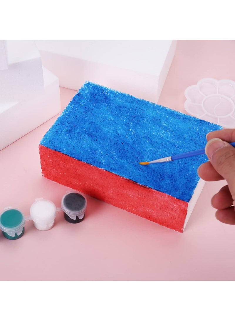 كرافت ماجيك 8 عبوات من كتل الرغوة الحرفية - طوب رغوة البوليسترين المستطيل مقاس 6 × 4 × 2 بوصة للنحت الفني ، وتنسيقات الزهور ، والحرف اليدوية ، والمشاريع المدرسية ، والديكور المنزلي ، والنمذجة ، ومستلزمات النحت. - Image 5