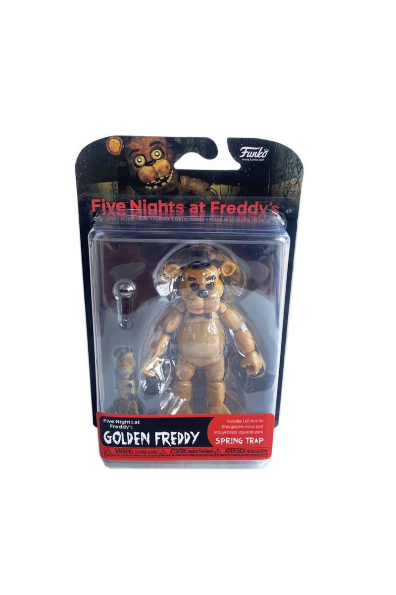 Golden Freddy 14CM FNAF Figures Nightmare Freddy Bonnie Foxy Chica Action Figure Movable Blacklight