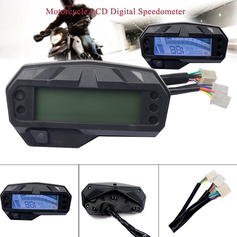 DEMULAX Digital Motorcycle Speedometer Gauge for Yamaha FZ16 - Image 4