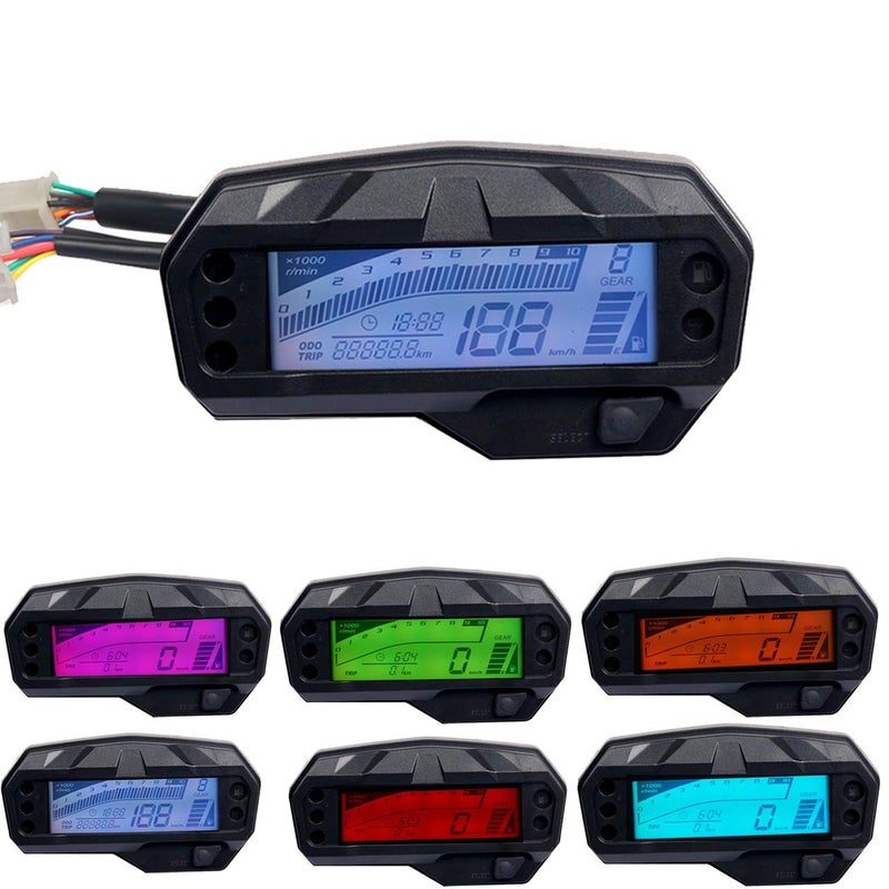 DEMULAX Digital Motorcycle Speedometer Gauge for Yamaha FZ16 - Image 3