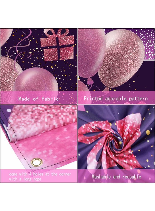IMISI 5th Birthday Decorations for Girls Happy Birthday Banner Pink Decorations for A Party Birthday Backdrop for Women - Image 4