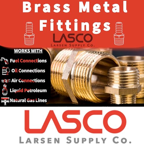 LASCO 17-5911 1/4-Inch Female Flare Swivel Brass Adapter - Image 3