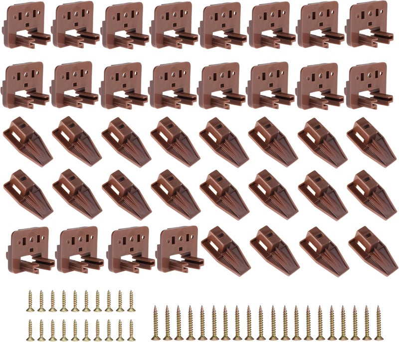 Seweder 20PCS Drawer Slide Track Guide Glide for Center Mount Drawer for Dressers and for Nightstand for Kenlin for Rite-Trak 1 Drawer Systems - Image 1