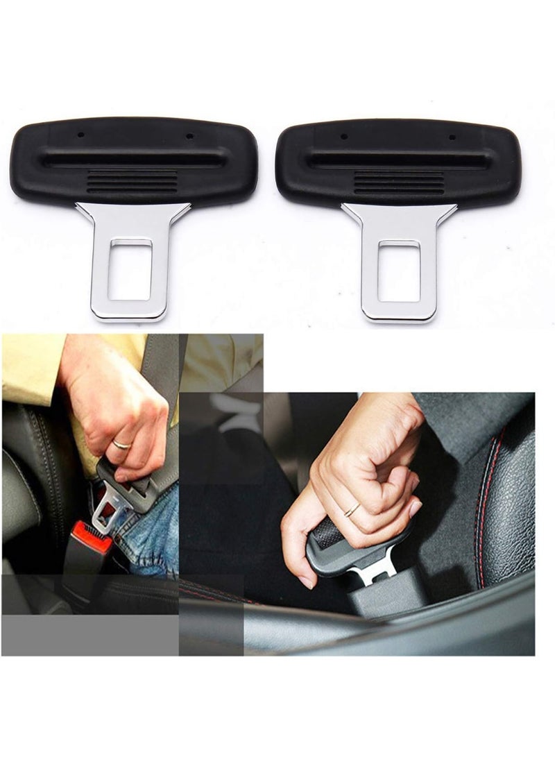 4pcs Car Seat Belt Clips, Car Seat Belt Insert Metal Tongue, Seat Safety Belt Buckle Auto Metal Seat Belt Clip, Universal for Most Vehicle. (Black) - Image 5