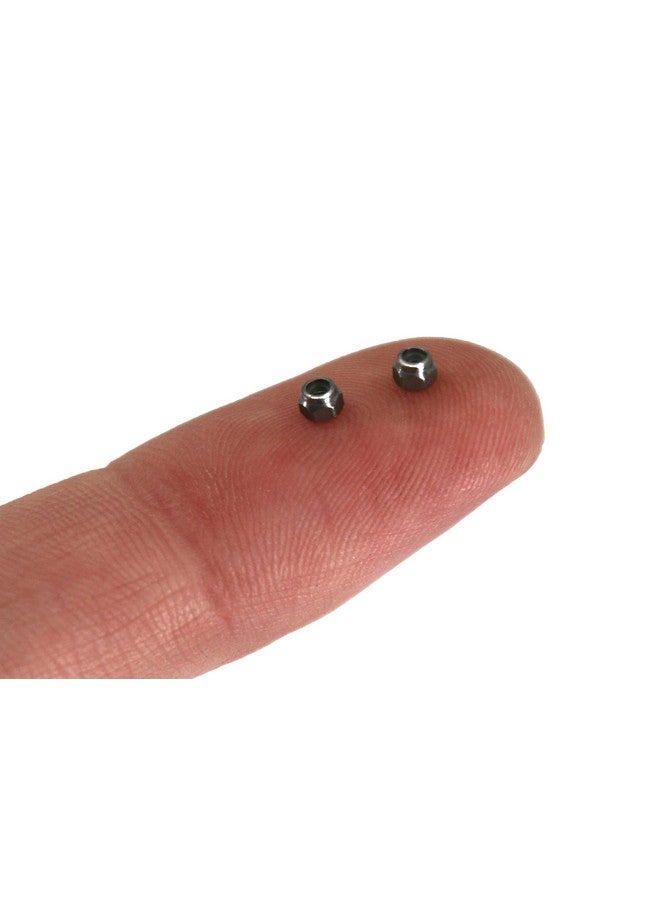 Teak Tuning L Fingerboard Lock Nuts, Nylon Insert, Stainless Steel, Silver (Pack Of 6) - Teak Tuning - Image 2