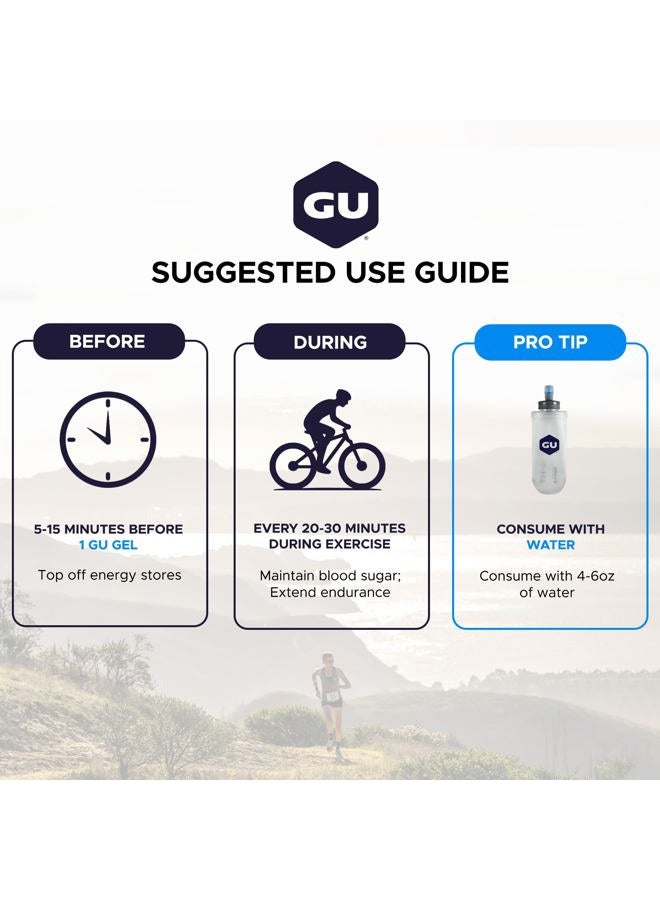 Gu Energy أصلي تغذية رياضية جل الطاقة (كراميل ماكياتو، 24-عدد) - Image 5