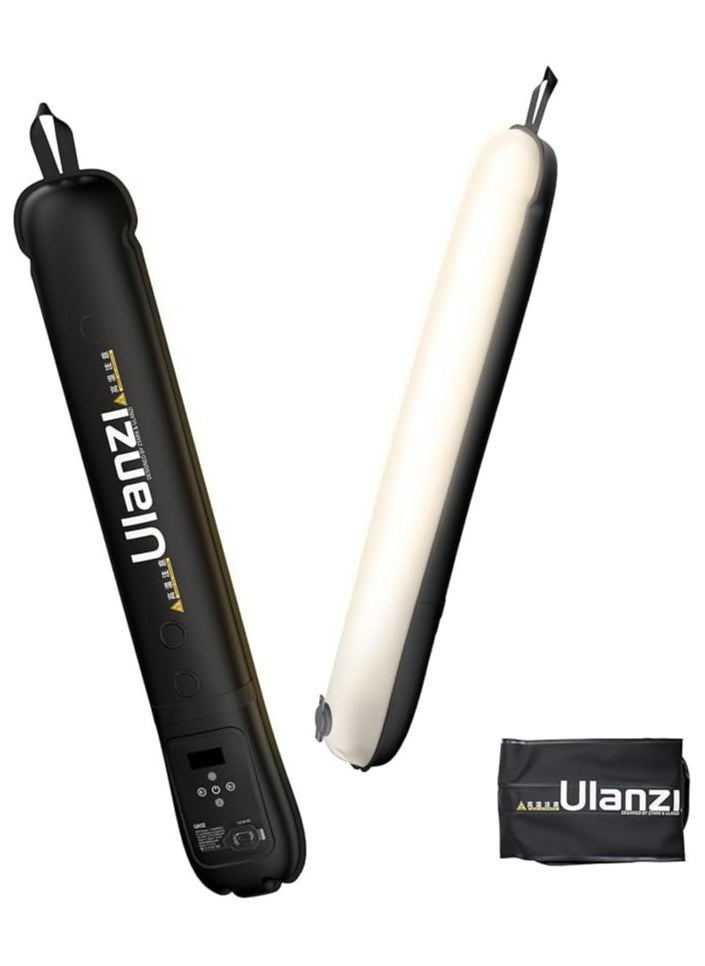 Ulanzi ULANZI UA20 Portable Air Tube Light, 20 W Air Tube Light, Two-Tone 2700-6500 K, Handheld LED Video Light, 18 Wh Battery, USB-C Rechargeable, Waterproof Inflatable LED Tube for Photography/Camping  - Image 1