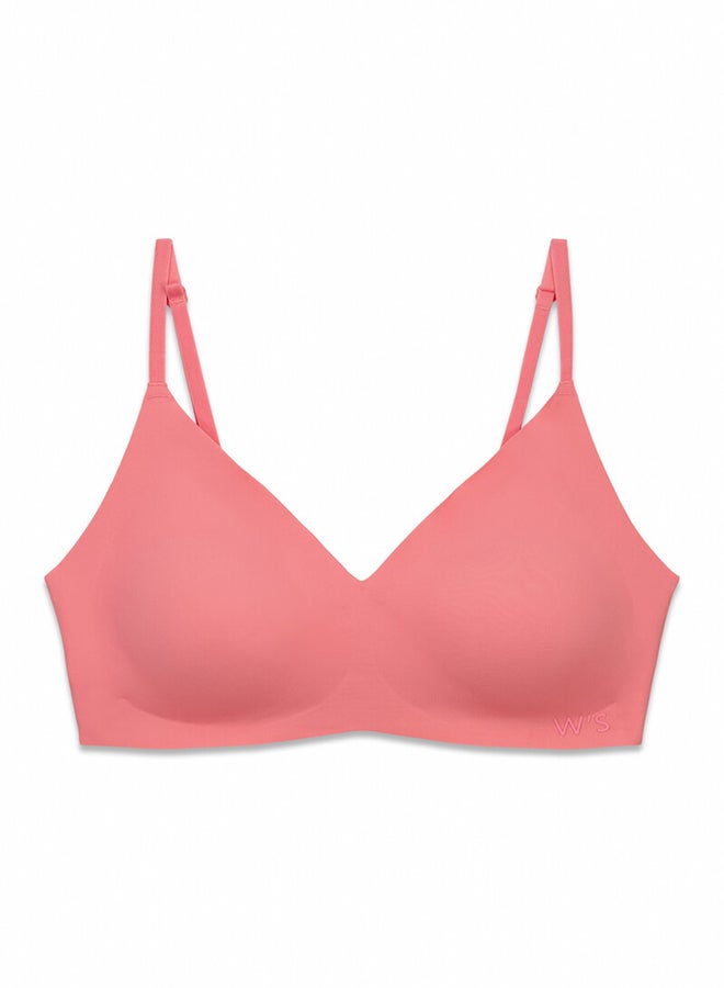women'secret Plain Clean Cut Coral Triangular Top - Image 5