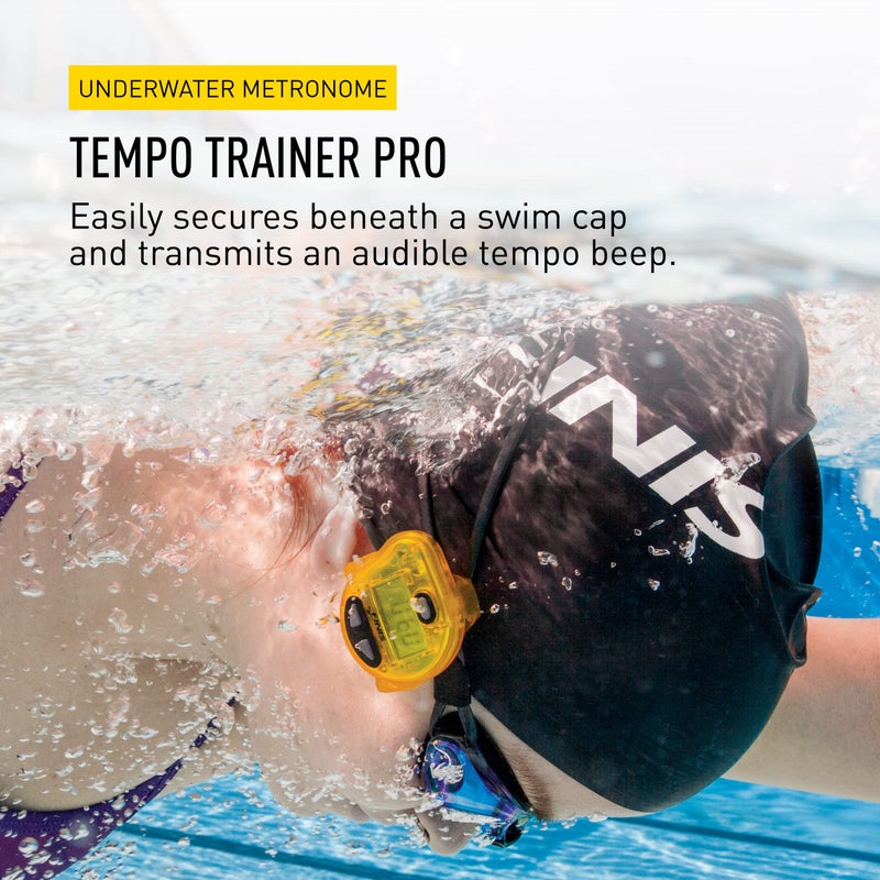 FINIS Tempo Trainer Pro Audible Metronome Pacing Device , Yellow/Blk, Small - Image 2