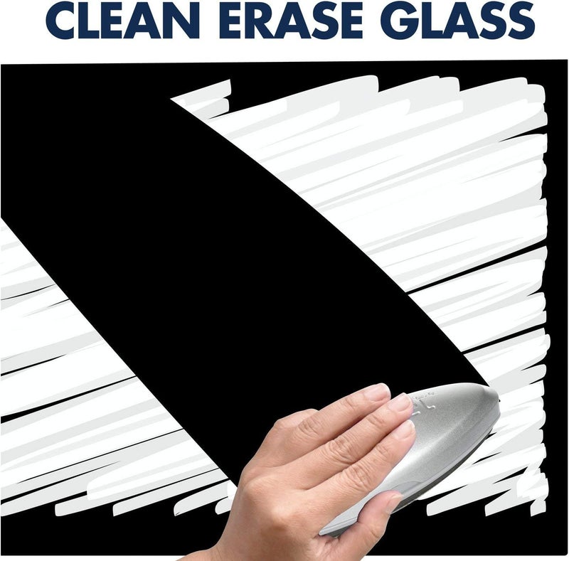 Quartet لوحة بيضاء زجاجية مغناطيسية من كوارتيه 50W x 28H سطح جاف قابل للمسح بدون إطار InvisaMount G5028IMB - Image 3