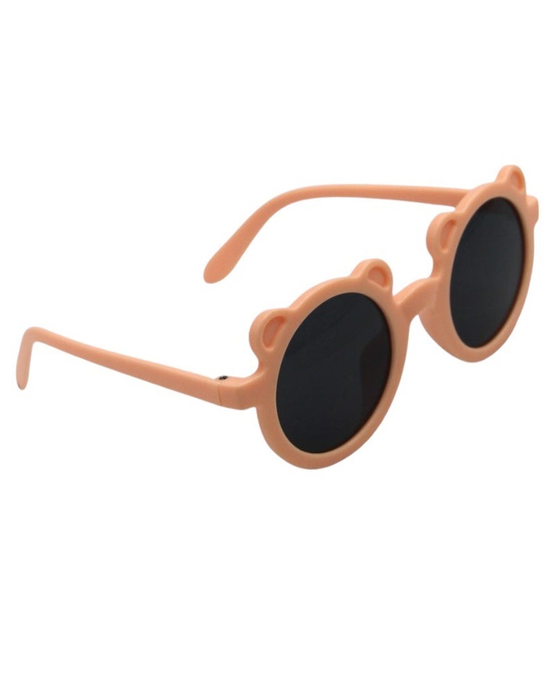 D'Daniela Leila Rainbow Glasses and Bow Barrette Ponytail Set For Babies and Girls - Light Yellow - Image 4