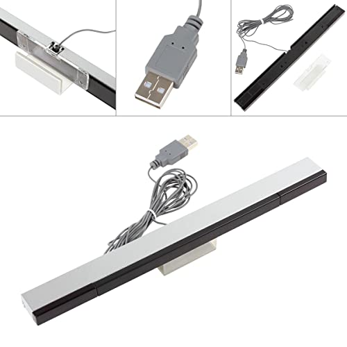 OriGlam شريط استشعار Wii سلكي USB، بديل لشريط استشعار الأشعة تحت الحمراء IR، بديل لشريط استشعار الأشعة تحت الحمراء سلكي USB لوحدة تحكم Nintendo Wii و Wii U - Image 2