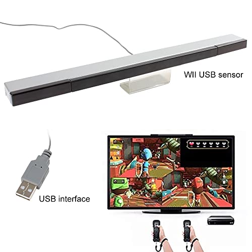 OriGlam شريط استشعار Wii سلكي USB، بديل لشريط استشعار الأشعة تحت الحمراء IR، بديل لشريط استشعار الأشعة تحت الحمراء سلكي USB لوحدة تحكم Nintendo Wii و Wii U - Image 5