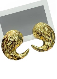 Luxuria 18K Gold Plated Stainless Steel Hypoallergenic Earrings for Women Fashion Jewelry  - Image 1