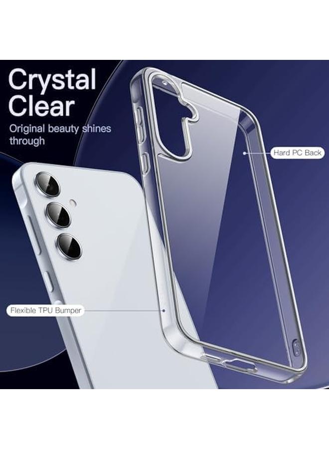 جي تيك جراب 3 في 1 لهاتف Samsung Galaxy A55 5G مع قطعتين من واقي الشاشة وطبقة زجاجية مقواة ومضادة للصدمات وغطاء واقٍ شفاف خلفي - Image 5