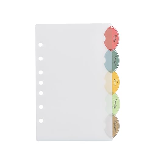 Avery 11118 Mini Dividers, 5/ST, 5-1/2-Inch x8-1/2-Inch, 7-Hole Punch, Multi - Image 4