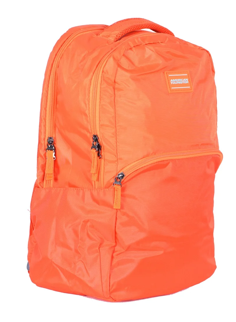 American Tourister Orange bounce backpack 27l capacity, polyester, orange|15.6" laptop compartment|front pocket compartment|adjustable padded straps|humidity resistance|bottle holder|ergo back & shoulder - 1 year international warranty  | Best Price UAE