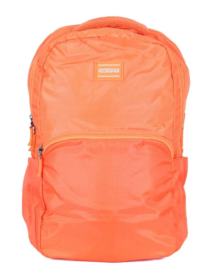 American Tourister Orange bounce backpack 27l capacity, polyester, orange|15.6" laptop compartment|front pocket compartment|adjustable padded straps|humidity resistance|bottle holder|ergo back & shoulder - 1 year international warranty  | Best Price UAE