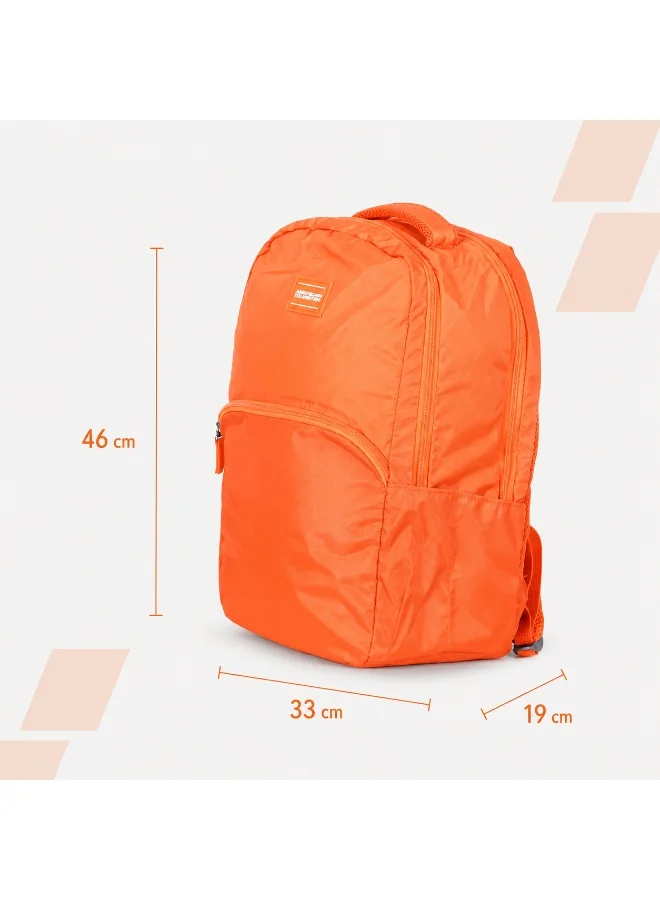 American Tourister Orange bounce backpack 27l capacity, polyester, orange|15.6" laptop compartment|front pocket compartment|adjustable padded straps|humidity resistance|bottle holder|ergo back & shoulder - 1 year international warranty  | Best Price UAE