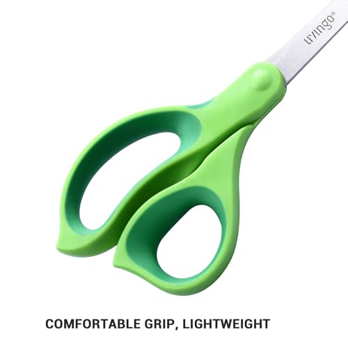 LIVINGO Left Handed Scissors All Purpose - 3 Pack 8.5 Inches Stainless Steel Sharp Adult Scissors for School Office Home Crafting Sewing Cutting Fabric Paper - Image 3