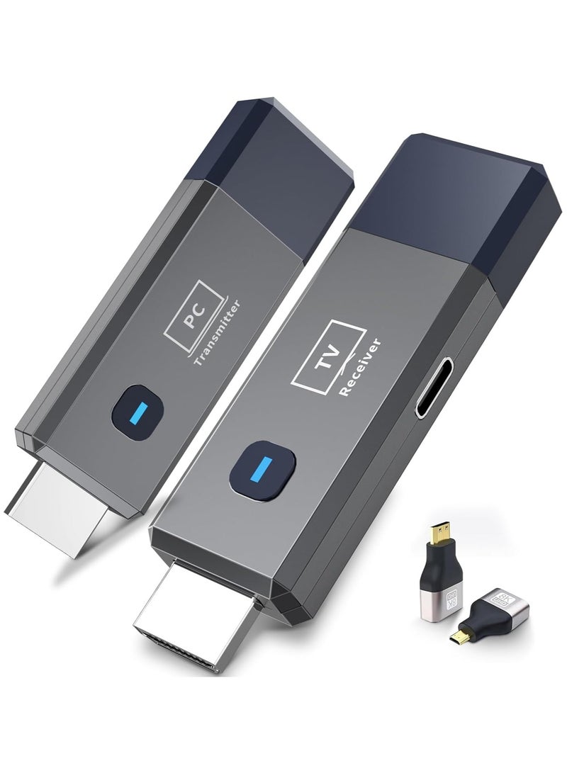Wireless HDMI Transmitter and Receiver Kit 165ft 4K Decode 1080P Output – Plug & Play  - Image 1