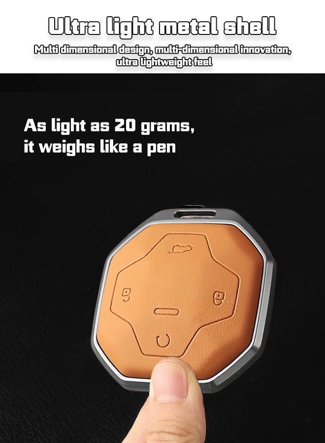 JETOUR Special 1:1 Design and Development of jetourt T2 Keycase for Special Cars; Made of cowhide and zinc alloy, it is fashionable in appearance, wearable and anti-falling, and better protects the original car keys. - Image 4