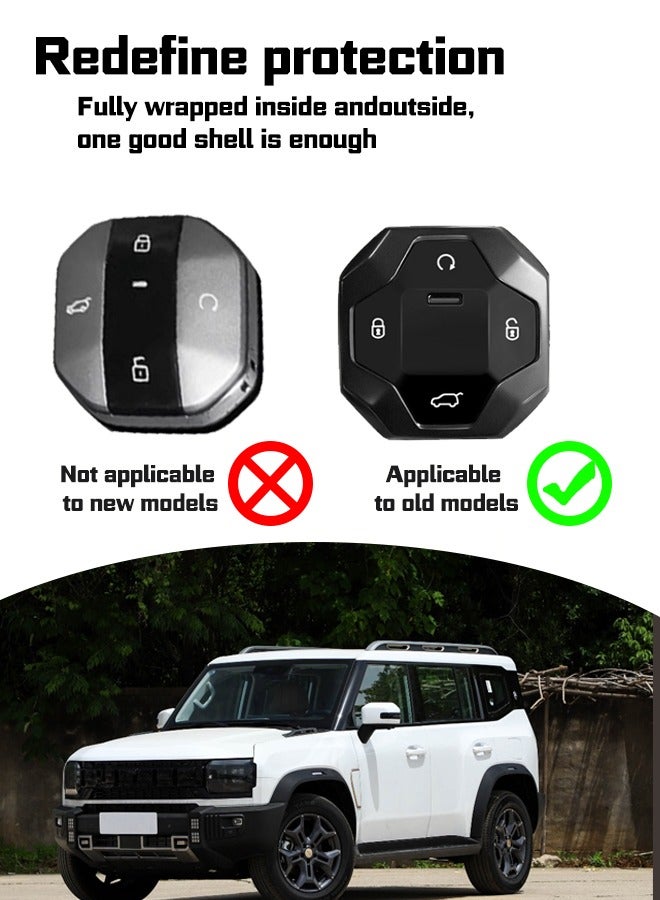 JETOUR Special 1:1 Design and Development of jetourt T2 Keycase for Special Cars; Made of cowhide and zinc alloy, it is fashionable in appearance, wearable and anti-falling, and better protects the original car keys. - Image 5