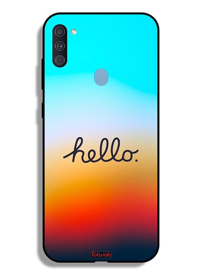 Tolwak Samsung Galaxy A11 Protective Case Cover Hello - Image 1