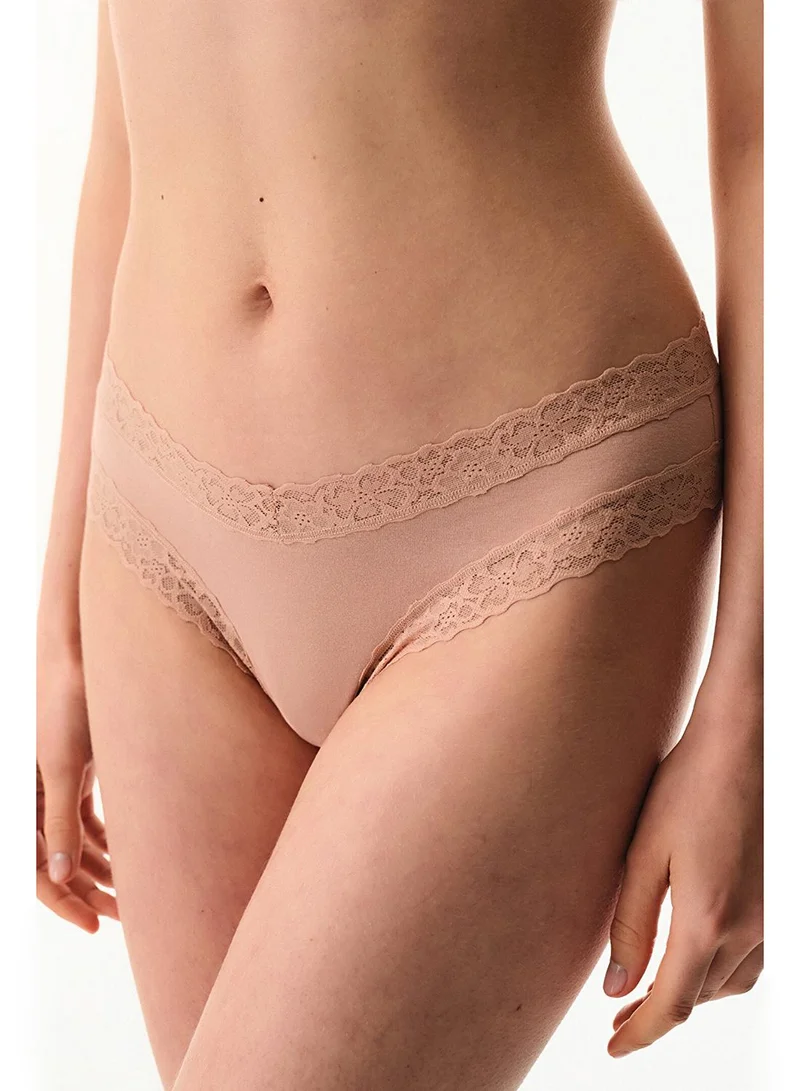 Penti Women's Cotton Everyday Comfy Brazilian Brief - Beige