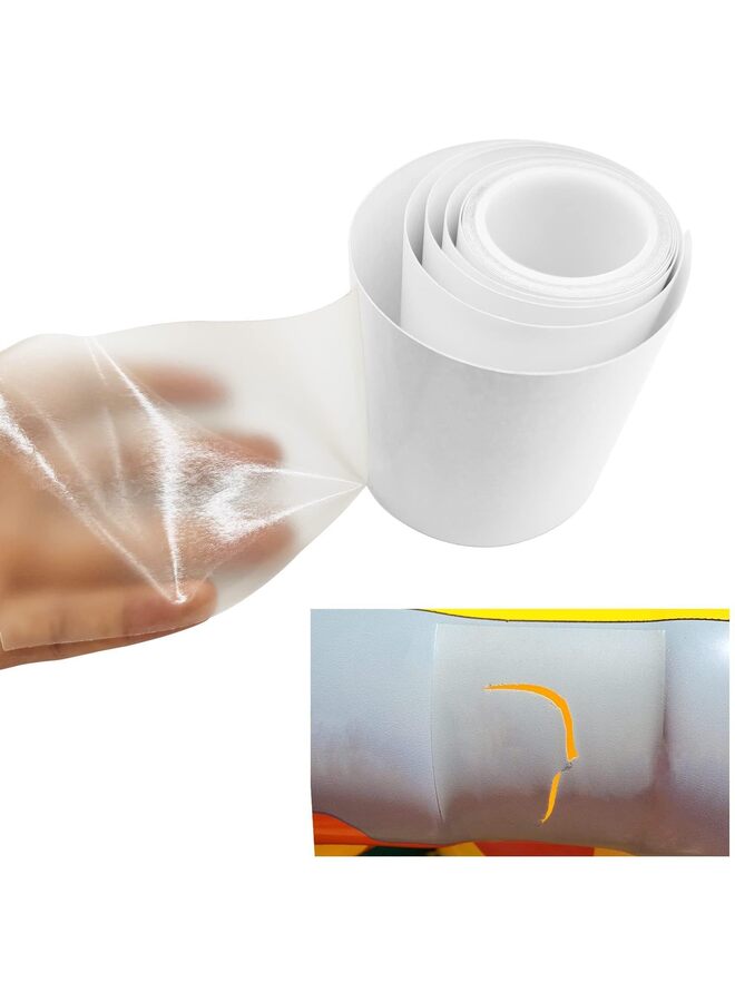 3pcs Repair Tape Fabric Repair Boat Covers Canvas Pop Up Camper RV Awning Tarp Canopy Tear & Vinyl Bimini Tops Sail Air Mattress Patch Kit Clear Heavy Duty - Image 4