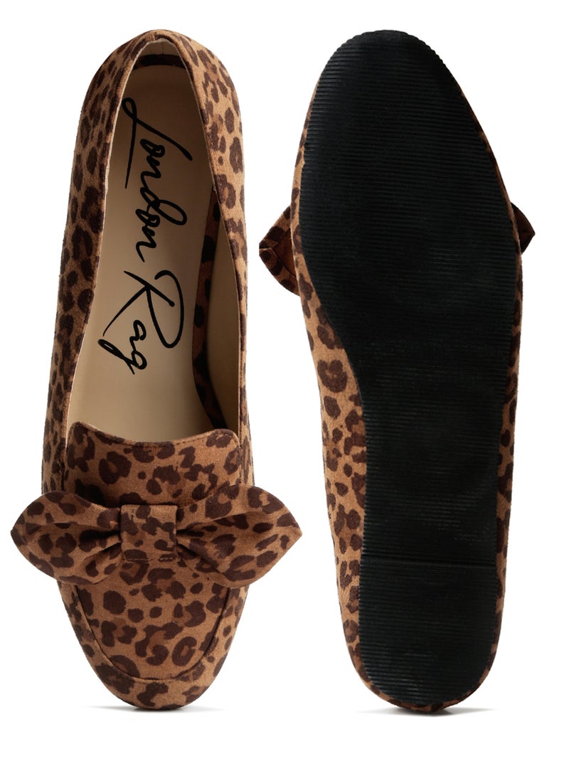 London Rag Leopard Bow Loafer  - Image 4