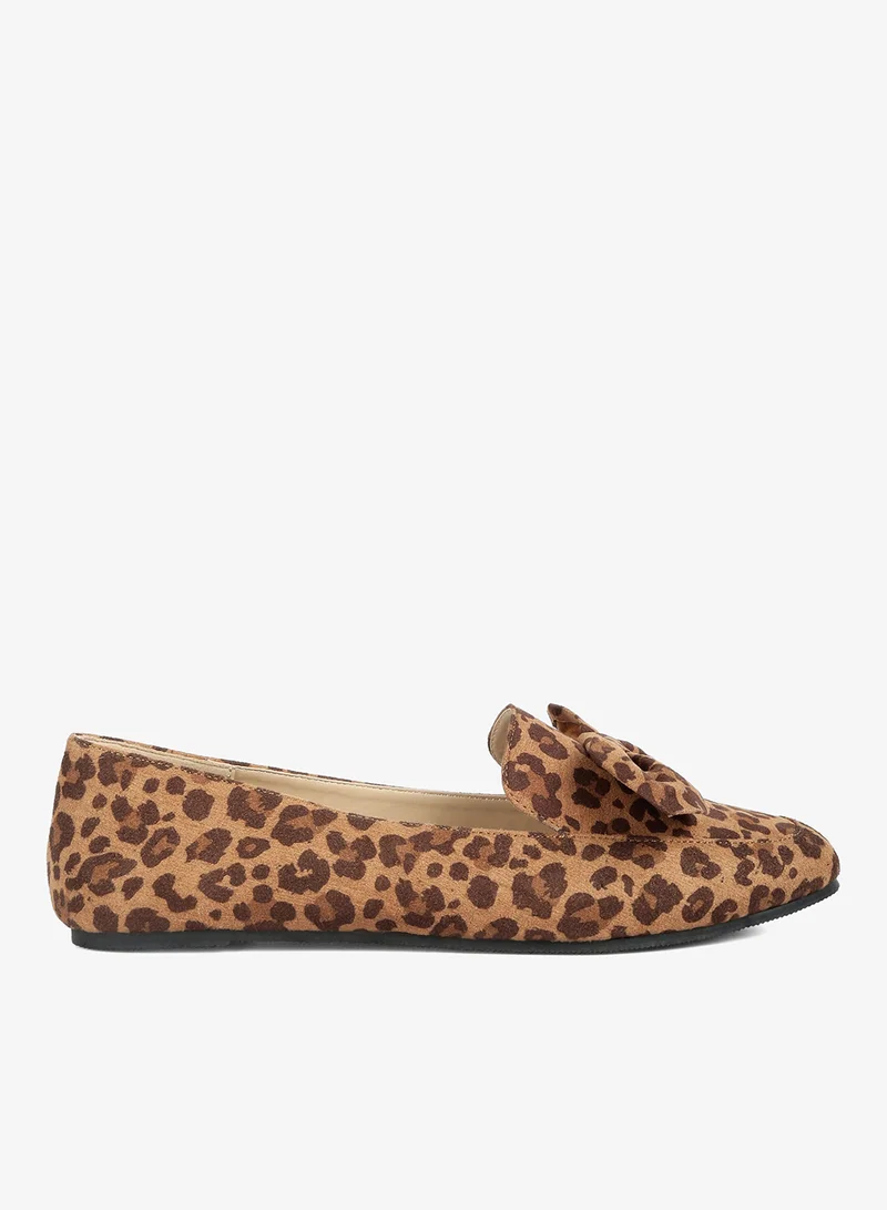 Leopard Bow Loafer