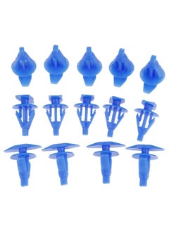 SOLDOUT 100 PCS Car Universal Weatherstrip Retainer Clips Auto Fasteners 7mm Hole Blue Plastic Rivets Car Clips Automobile Interior Parts (Blue, Pack of 100)  - Image 2