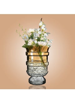 DECENT GLASS DECENT GLASS Glass Crackle Luster Flower Vase Style 3 Standard 