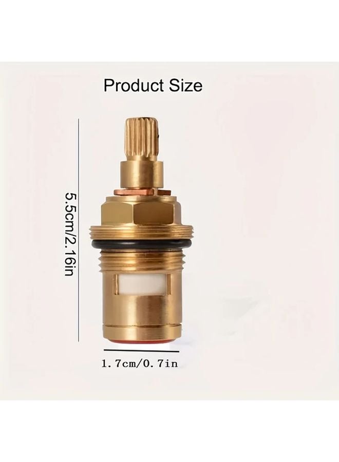 Red And Blue Hot Cold Ceramic Brass Faucet Stem Valve Cartridge Repair Replacement - Image 4