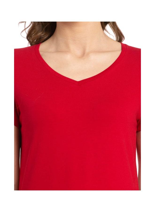 JOCKEY - Jockey Women T Shirt NTE JOC1359 11 Jester Red Large - Image 1