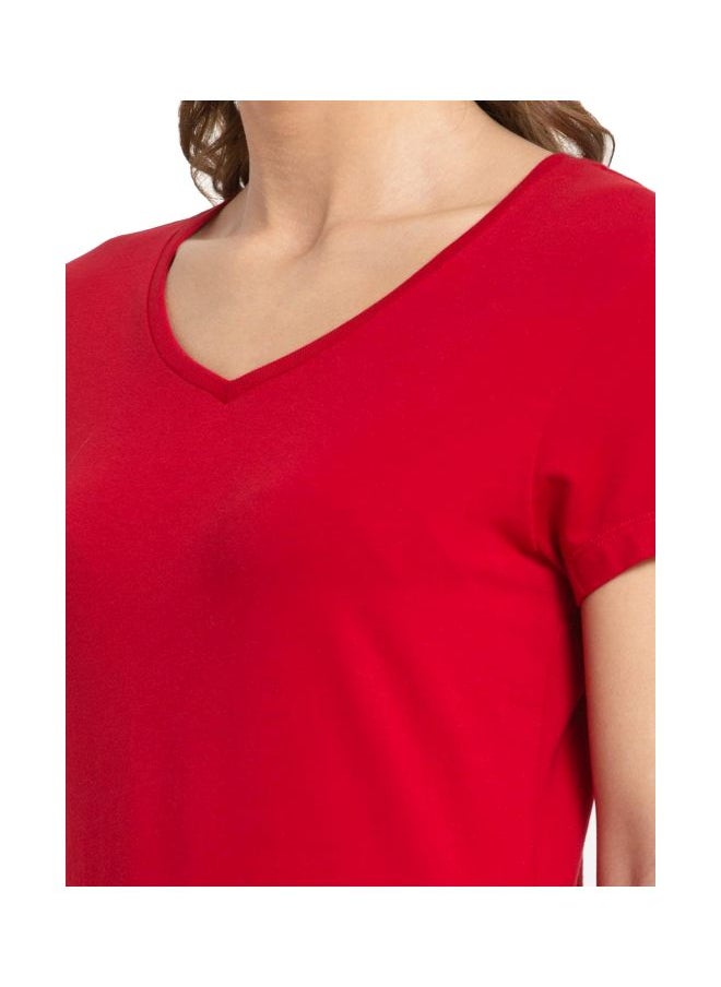 JOCKEY - Jockey Women T Shirt NTE JOC1359 11 Jester Red Large - Image 1