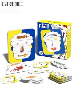 GROIC Social Emotional Learning Toys, Face Toddler Puzzles, Facial Expressions and Emotional Flashcards Preschool Learning Activities Sensory Toys for Kids Understanding Things and Art Enlightenment  - Image 1