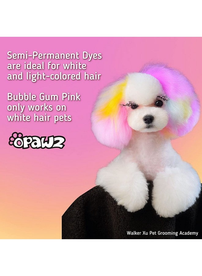 OPAWZ Semi-Permanent Dog Hair Dye, Food-Grade Pigment Dog Dye, Non-Toxic Pet Hair Dye For Dogs, Cats And All Pets, Comes With 8 Colors, Safe For Pets (150G) (Bubble Gum Pink) - Image 4